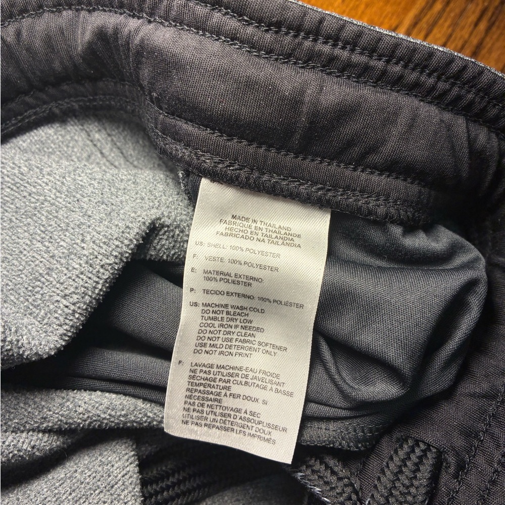 Adidas Mens XL‎ Gray Heathered Fleece Track Pants Sweatpants Triple Stripe Logo - Picture 5 of 6